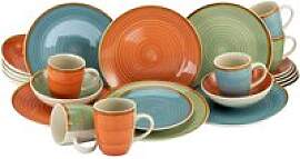 CreaTable Kombiservice Country multicolor Keramik