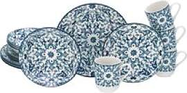 CreaTable Kombiservice Fresco blau Steingut 16 tlg.