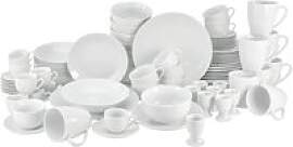 CreaTable Kombiservice Luna weiß Porzellan 80 tlg.