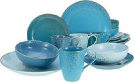CreaTable Kombiservice Nature Collection Aqua blau 