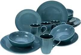 CreaTable Kombiservice Reactive BLUE petrol Keramik