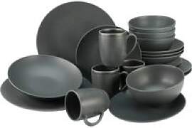 CreaTable Kombiservice Soft Touch schwarz Stein 20 