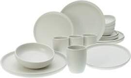 CreaTable Kombiservice Uno offwhite Steinzeug 16