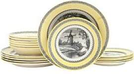 CreaTable Servierschalen-Set Windmühle gelb