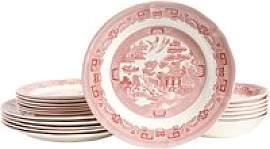 CreaTable Tafelservice China Town rot Steingut 18