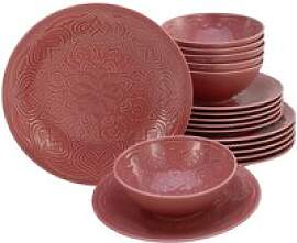 CreaTable Tafelservice Orient Mandala rot