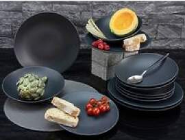 CreaTable Tafelservice Soft Touch mattschwarz