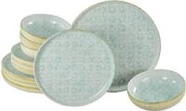 CreaTable Tafelservice Uno Emiliana blau Steinzeug 