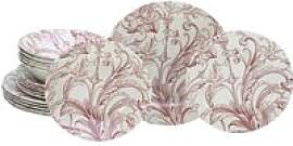 CreaTable Tafelservice Venecia rot Steingut 18 tlg.