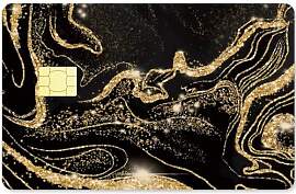 CREATCABIN Schwarz-Goldener