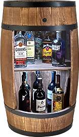 CREATIVE COOPER Holzfass Hausbar mit LED-Leuchten