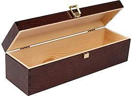 Creative Deco Braune Weinkiste Holzkiste |