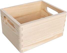 Creative Deco Holzkiste mit Griffen Obstkiste Korb 