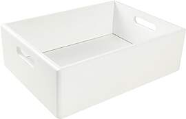 Creative Deco XL Weiße Holzkiste Obstkiste Korb | 