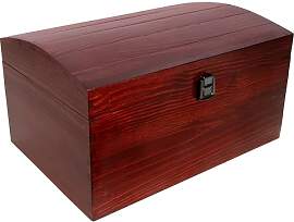 Creative Deco XXL Große Rot Holztruhe Holzkiste