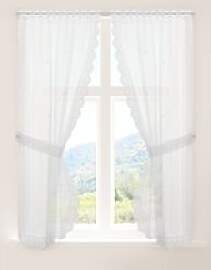 creative lifestyle Landhausgardine Bern weiß B/L: 