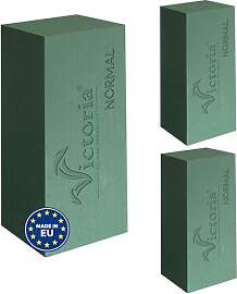 Creativery Nass Steckschaum Ziegel 23x11x7,5cm 3er 