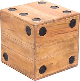 CREEDWOOD Holz WÜRFEL Game 25 | Massivholz, 25cm