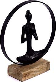 CREEDWOOD SKULPTUR Namaste | Mangoholz, 28cm,