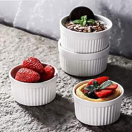 Creme Brulee Schälchen, 4 Stück Souffle