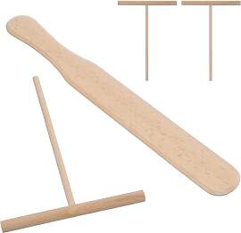Crepes Set aus Buchenholz mit 4 Werkzeugen: 1