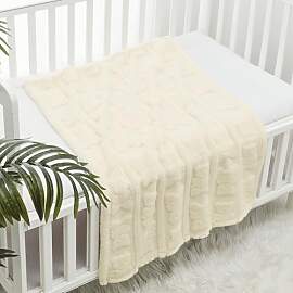 CREVENT Kuschelige, weiche, warme Sherpa-Babydecke 