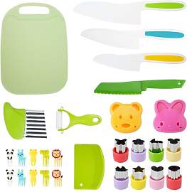CRITIVE-SHOP 29PCS Kindermesser Set Zum Schneiden, 