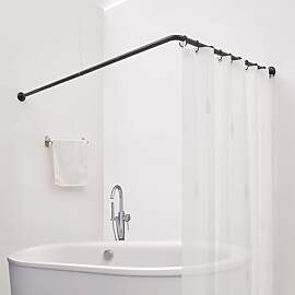 Crkmire Duschvorhangstange L Form Duschstange
