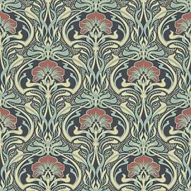 Crown Wallcoverings Flora Nouveau Tapete, grün,