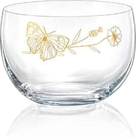 Crystalex Schale Bowl Wild Flowers Kristallglas