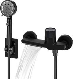 CTDMJ Badewannenarmatur mit Handbrause, Wasserfall 