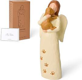 Cuayaes Hunde Engel Figur Geschenk für