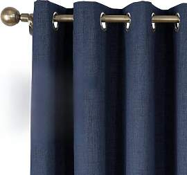 CUCRAF Vorhang 100% Blickdicht Leinen Gardinen mit 