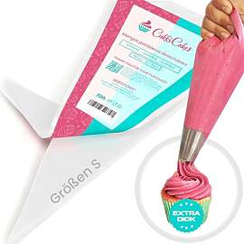 CukkiCakes 100 Stück Profi Einweg Spritzbeutel