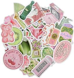 Culinavog 100 Stück Sticker Ästhetik,