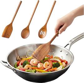 Culinavog 3 Stück Kochlöffel, Kochlöffel Set,