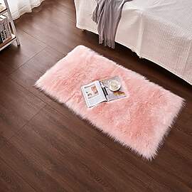 Cumay Faux Lammfell Schaffell Imitat Fellteppich - 