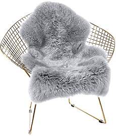 Cumay Faux Lammfell Schaffell Teppich 60 x 90 cm
