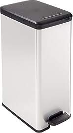 Curver 02340-582-00 Deco Abfalleimer Slim 40 L,