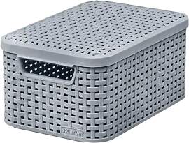 Curver Rattan Style Aufbewahrungsbox mit Deckel,