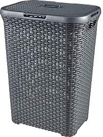 Curver Wäschebox, Plastik, grau, 45 x 35 cm