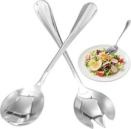 CVNRCLP 2 Stück Salatbesteck Edelstahl