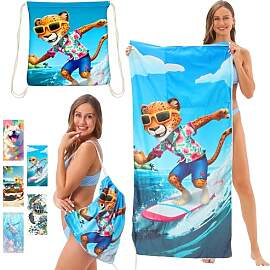 CWENDANER Strandtuch Mikrofaser Handtuch Badetuch, 