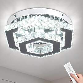 CXGLEAMING Deckenlampe LED Deckenleuchte Kristall