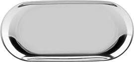 Cyrank Ovales Tablett Silber, ovales Tablett aus