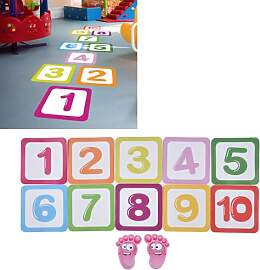 Cyrank Puzzle Spiel Zahlen Hopse, 10
