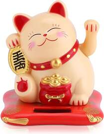 Cyrank Winkekatze Solarbetriebene, Maneki Neko