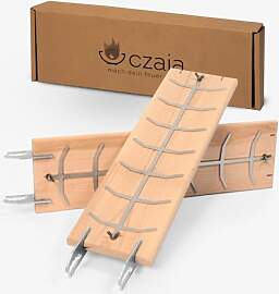 Czaja® Flammlachsbrett 2er Set für Feuerschale