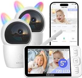 CZEview Babyphone mit Kamera, 2K/5,0" HD WLAN 