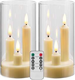 Da by Flammenlose Kerze, batteriebetriebene Kerze